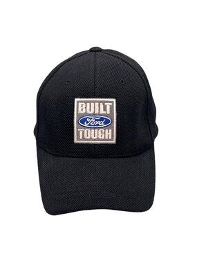 Built Ford Tough Black Flexfit Baseball Cap Hat By Yupoong Elastic Fit Polyester